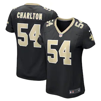 womens nike taco charlton black new orleans saints game pla